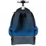 Ghiozdan Tip Troler, St.Right, Roti de Silicon, Impermeabil, Colectia Space Moon, TB01, 44x32x25cm