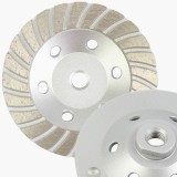 Disc diamantat de șlefuit TURBO &Oslash;115/125 mm &ndash; cupă segmentată cu filet M14, Diametru 115