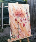 Cumpara ieftin Tablou impasto pictat manual, Maci stilizati, 70x50cm acril pe panza in relief efect 3D, Kenny Varniote