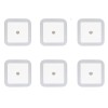 Set 6 Lampi Veghe LED YWX, Senzor Miscare, 40lm, Lumina Rece, Montare Retea, Alb