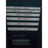 Leon D. Levitchi - Sinonime in gramatica limbii engleze (Editia: 1968)