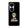 Husa compatibila cu Huawei P50 Pro model I&amp;#039;m not arguing Rick, Silicon, TPU, Viceversa, Transparent, Carcasa
