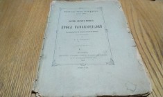 ULTIMA CRONICA ROMANA din EPOCA FANARIOTILORU - B. P. Hasdeu - 1884, 118 p.