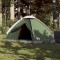 vidaXL Cort de camping cupolă pentru 2 persoane, verde, impermeabil 94759