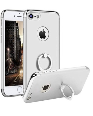 Husa Apple iPhone SE2, Elegance Luxury 3in1 Ring Argintiu foto