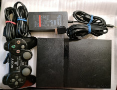 Consola Sony PlayStation 2 PS2 Slim Gaming - poze reale foto