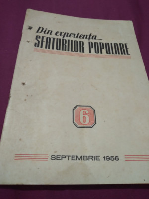 DIN EXPERIENTA SFATURILOR POPULARE NR 6 /1956 foto