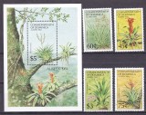 Dominica 1984 flori, MI 863-866 + bl.90 MNH