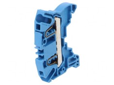 Conector de &Icirc;mbinare pentru Șine 0,5-4mm2 1 Pista 2 Borne Albastru SNK
