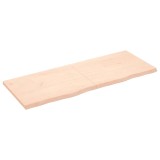 VidaXL Poliță de perete, 160x60x(2-4)cm, lemn masiv de stejar netratat