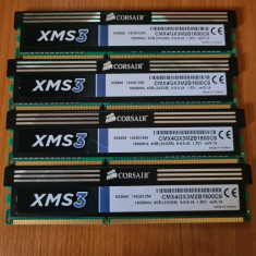 Kit memorii Corsair XMS3 8gb ddr3 la1600mhz (4x2gb) dual channel