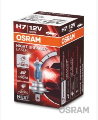 BEC 12V H7 55 W NIGHT BREAKER LASER NEXTGEN +150% OSRAM foto