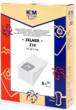 Sac aspirator Zelmer 321, hartie, 5 X saci, K&amp;M