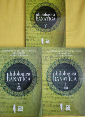 Philologica Banatica - 4 vol. (2007, 2008, 2019, 2021) - filologie, lingvistica foto