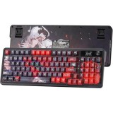 Tastatura gaming mecanica Redragon Artemis Pro Anime AK, USB/USB Wireless/Bluetooth, iluminare RGB, Layout US, Negru