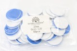 Set de 4 unități: Fișe adezive de schimb pentru discuri de pedichiură, 20 mm, #120, 50 bucăți, albastre