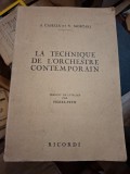 La technique de l'orchestre contemporain - A. Casella et V. Mortari