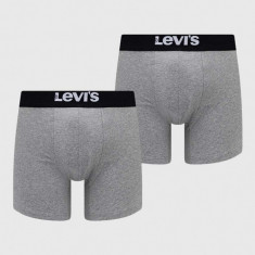 Levi's boxeri 2-pack bărbați, culoarea gri 37149.0809-007