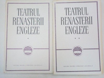 TEATRUL RENASTERII ENGLEZE , 2 VOL. , 1964 foto