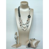 Set Glamour din hematit și perle