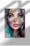 mxm_graffiti_16|Street Art Poster, Vibrant Graffiti Portrait, Frameless Modern Canvas, Urban Vibe 2025 | A3 (29.7 x 42 cm) - mxm_graffiti_16