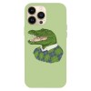 Husa compatibila cu Apple iPhone 11 model Mr. Crocodile, Silicon, TPU, Viceversa, Transparent, Carcasa