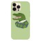 Husa compatibila cu Apple iPhone 11 model Mr. Crocodile, Silicon, TPU, Viceversa