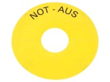 Inel plat de avertizare 22mm 3SU1.5 -25&divide;70&deg;C Orificiu montaj 22mm