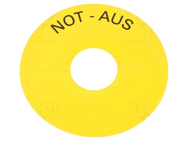 Inel plat de avertizare 22mm 3SU1.5 -25&divide;70&deg;C Orificiu montaj 22mm