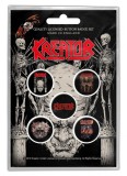 Cumpara ieftin Set 5 insigne - Kreator - Skull and Skeletons | Rock Off