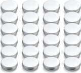 Nail 24 Pack 2 oz. Aluminiu rotund balsam de buze Tin Containere cu filet șurub