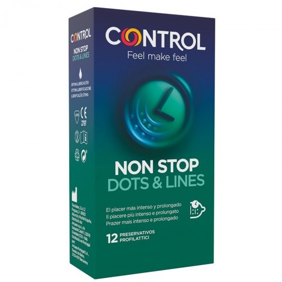 CONTROL - CONSERVE REZISTENT DOTS AND LINES CONDOMS 12 UNITĂȚI