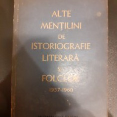 Alte mentiuni de istoriografie literara si folclor - Perpessicius (vol l)