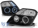 Set de faruri de tuning cu ochi de &icirc;nger halogen potrivit pentru Citroen C2 09.2003-2010, stanga si dreapta Performance AutoTuning