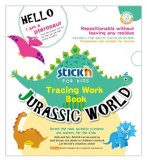 Carte educativa Stick&quot;n Tracing Work Book - Jurassic World