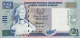 CIPRU █ bancnota █ 20 Pounds █ 2004 █ P-63c █ UNC █ necirculata