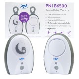Audio Baby Monitor PNI B6500 wireless, intercom, cu lampa de noapte, functie Vox si Pager, sensibilitate microfon reglabila