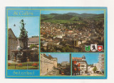 SH1-Carte Postala-ELVETIA- St. Gallen, Circulata 1989, Fotografie