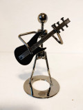 Chitarist steampunk, obiect decorativ, 12 cm, metal