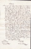A3745N Contract de v&acirc;nzare-cumpărare păm&acirc;nturi, 1861, T&acirc;rgu Lăpuș, limba maghiară/Magyar nyelvű okirat, &ouml;r&ouml;k&ouml;sv&aacute;s&aacute;r, Magyarlapos, 1861