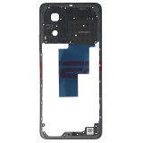 Carcasa Mijloc OPPO A58 4G Neagra cu Buton Volum, Ambalaj Bulk