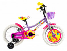 Bicicleta Copii Dhs 1604 - 16 Inch, Violet foto