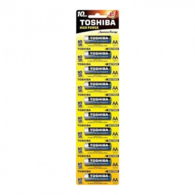 Baterii alcaline Toshiba, AA, 10 buc. set foto