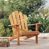 Scaun Adirondack de grădină, 79x95x92 cm, lemn masiv de tec