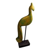 Statueta Abstracta Green Bird