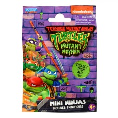 Mini Figurină, Giochi Preziosi, Ninja Turtles Mutant Mayhem, &Icirc;nălțime 6cm, Multicolor, 1 Bucată