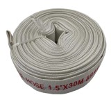 Cumpara ieftin Furtun apă motopompă panzat alb pompier 1.5 toli, 30m, 8 bar, fără mufe WAINER F15