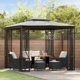 vidaXL Pavilion cu plase, antracit, 300 x 300 x 265 cm 48597