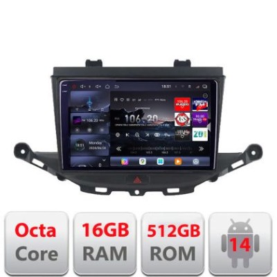 Navigatie Opel Astra K 2015-2021 Edotec Kit-ASTRAK 8 core QLED 2K 16+512 360 Android Waze USB Navigatie Internet Youtube Radio CarStore Technology foto