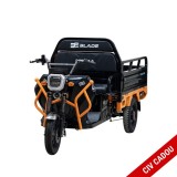 Cumpara ieftin Triciclu electric cargo BLADE Sprint 3.0 Negru / Portocaliu, 2000W, autonomie pana la 70 km, 600 kg, CIV GRATUIT